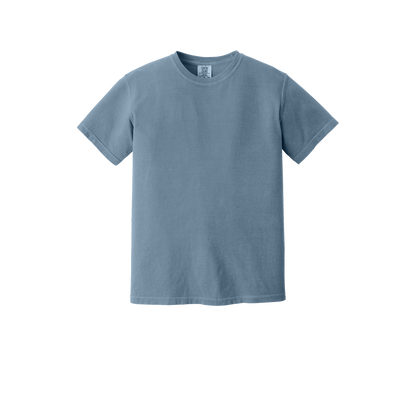 Custom Comfort Colors 1717 adult T-shirt in Blue Jean, front view