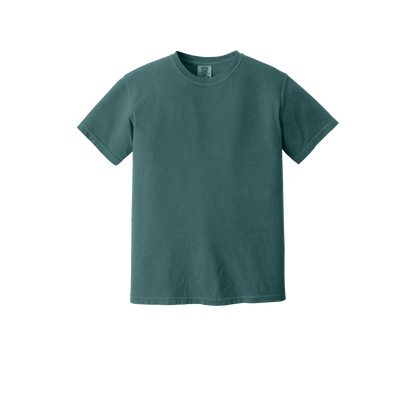 Custom Comfort Colors 1717 adult T-shirt in Blue Spruce, front view