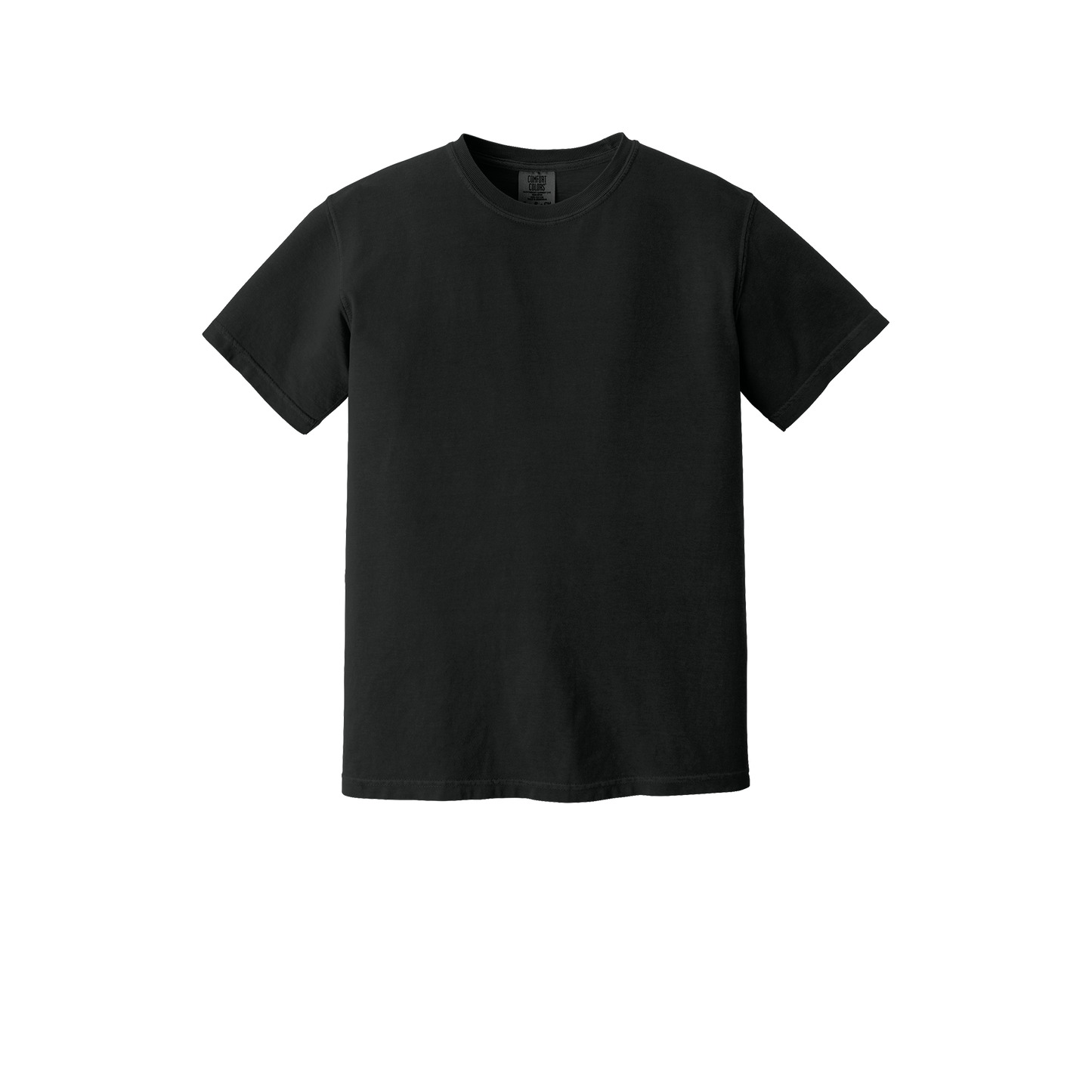 Custom Comfort Colors 1717 adult T-shirt in Black, front view