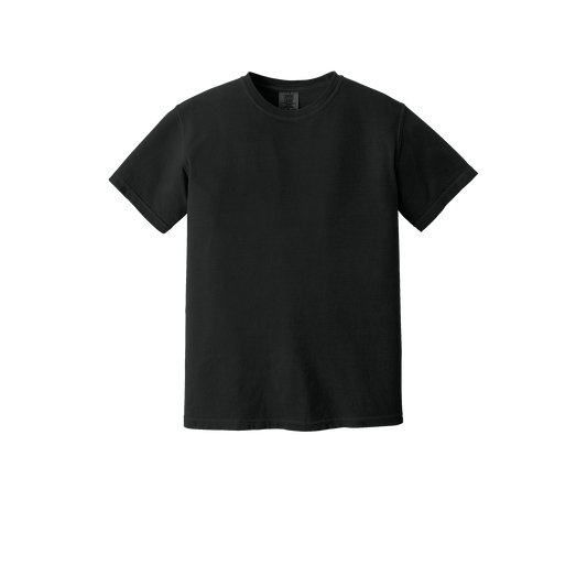 Custom Comfort Colors 1717 adult T-shirt in Black, front view