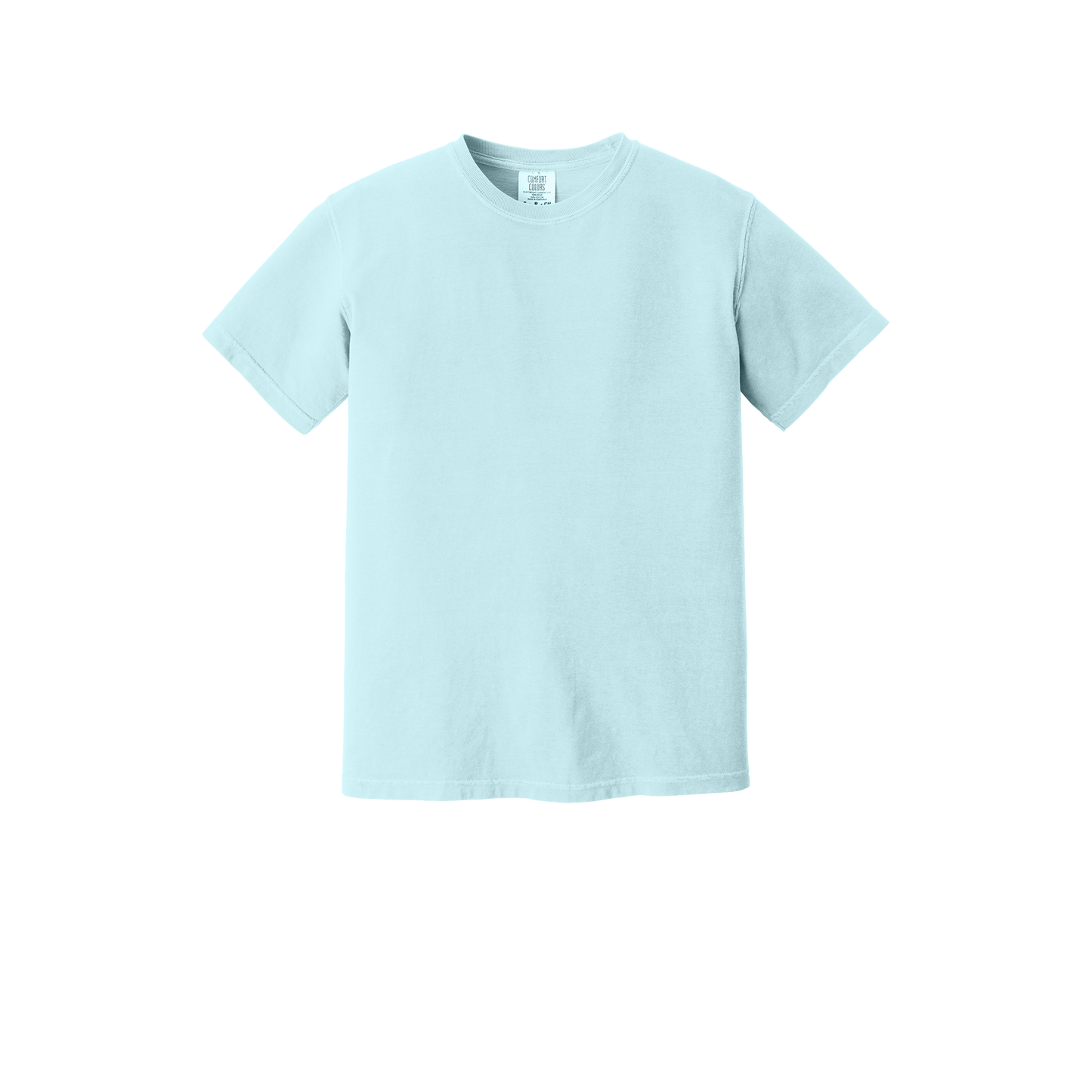 Custom Comfort Colors 1717 adult T-shirt in Chambray, front view