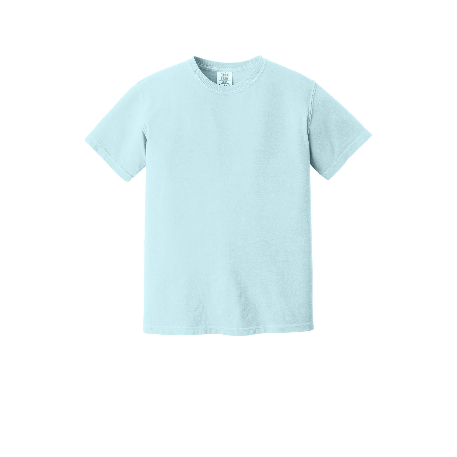 Custom Comfort Colors 1717 adult T-shirt in Chambray, front view
