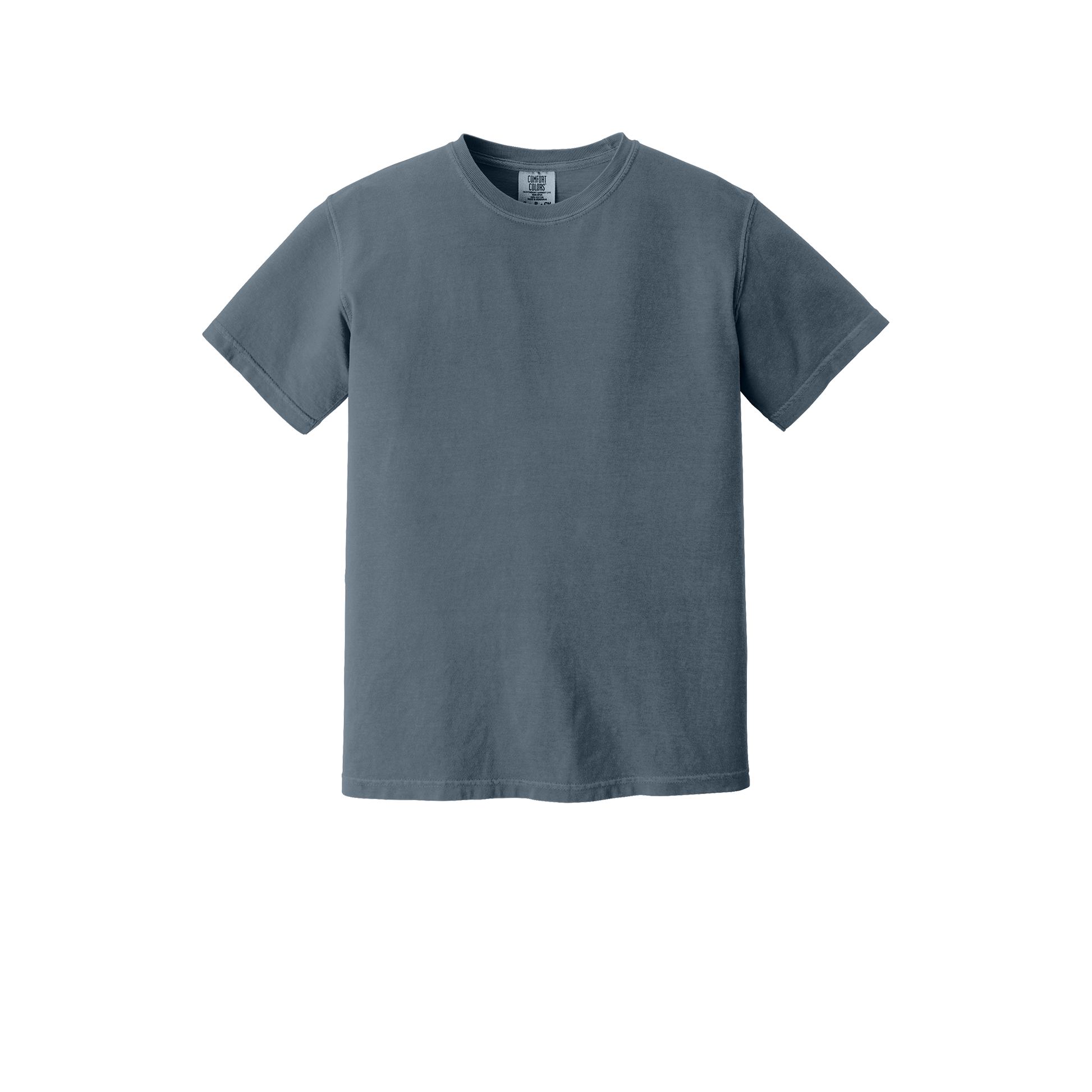 Custom Comfort Colors 1717 adult T-shirt in Denim, front view