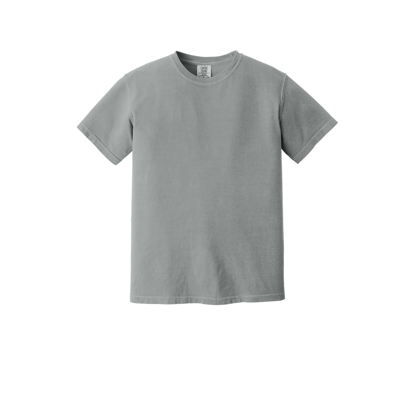 Custom Comfort Colors 1717 adult T-shirt in Granite, front view