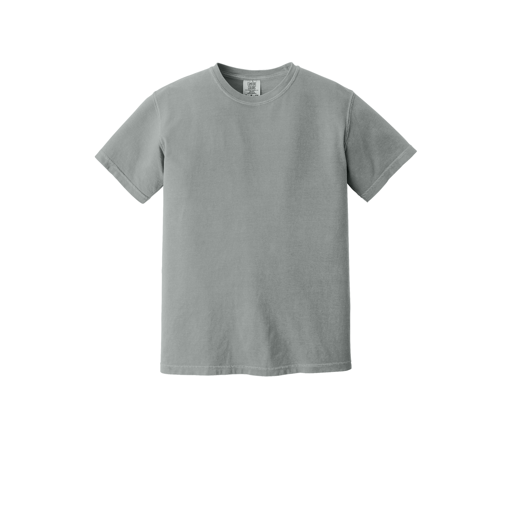 Custom Comfort Colors 1717 adult T-shirt in Granite, front view