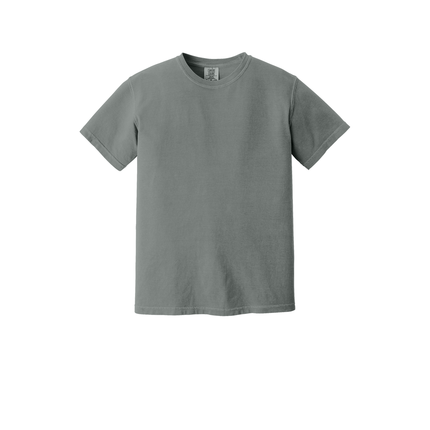 Custom Comfort Colors 1717 adult T-shirt in Grey, front view