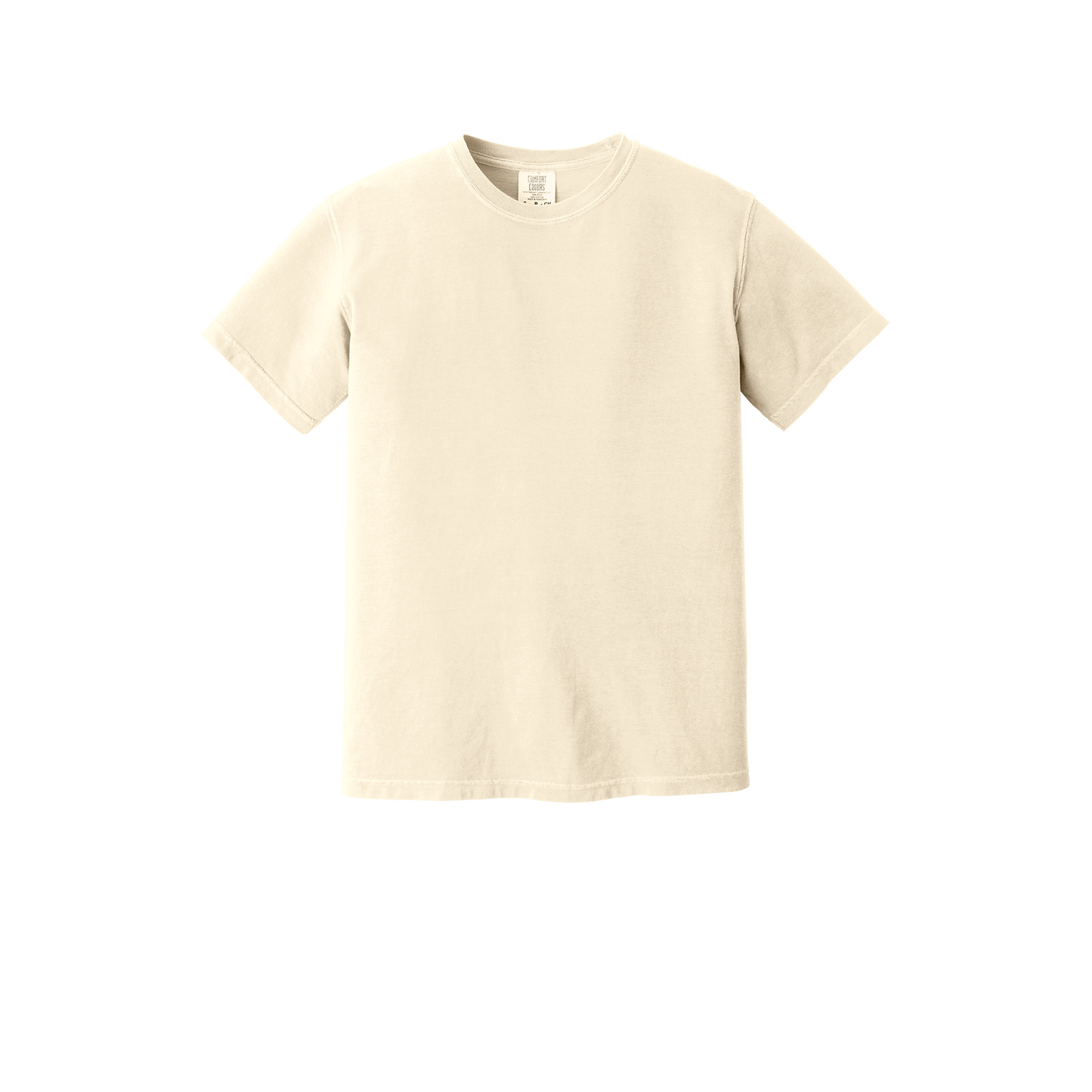 Custom Comfort Colors 1717 adult T-shirt in Ivory, front view