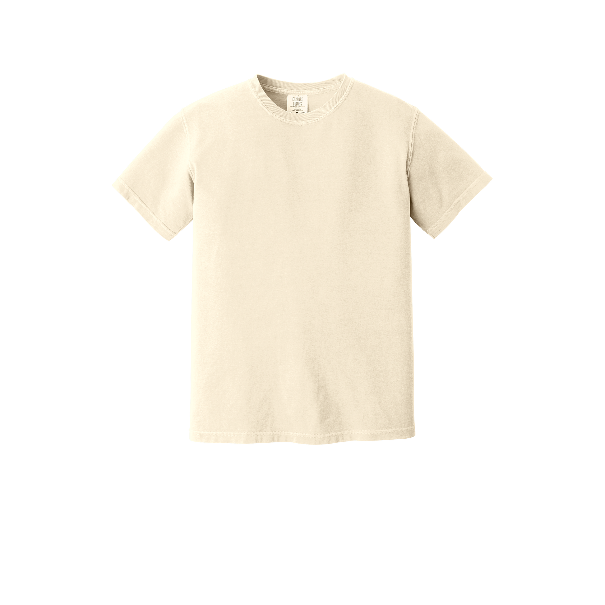 Custom Comfort Colors 1717 adult T-shirt in Ivory, front view