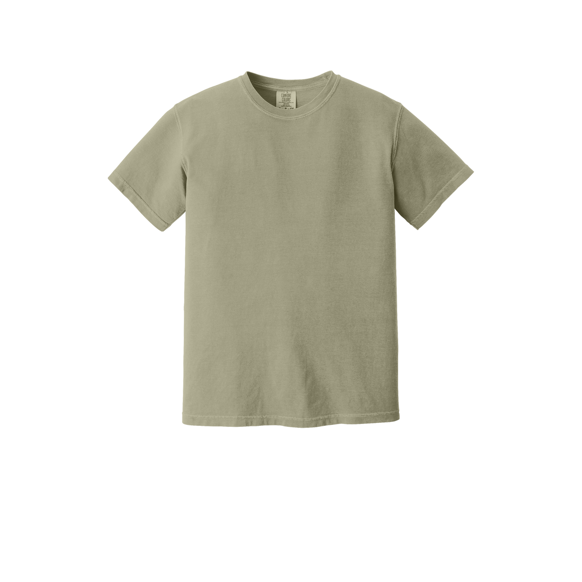 Custom Comfort Colors 1717 adult T-shirt in Khaki, front view
