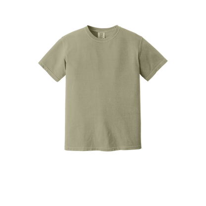 Custom Comfort Colors 1717 adult T-shirt in Khaki, front view
