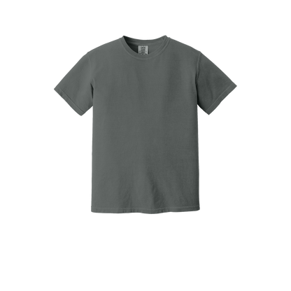 Custom Comfort Colors 1717 adult T-shirt in Pepper, front view