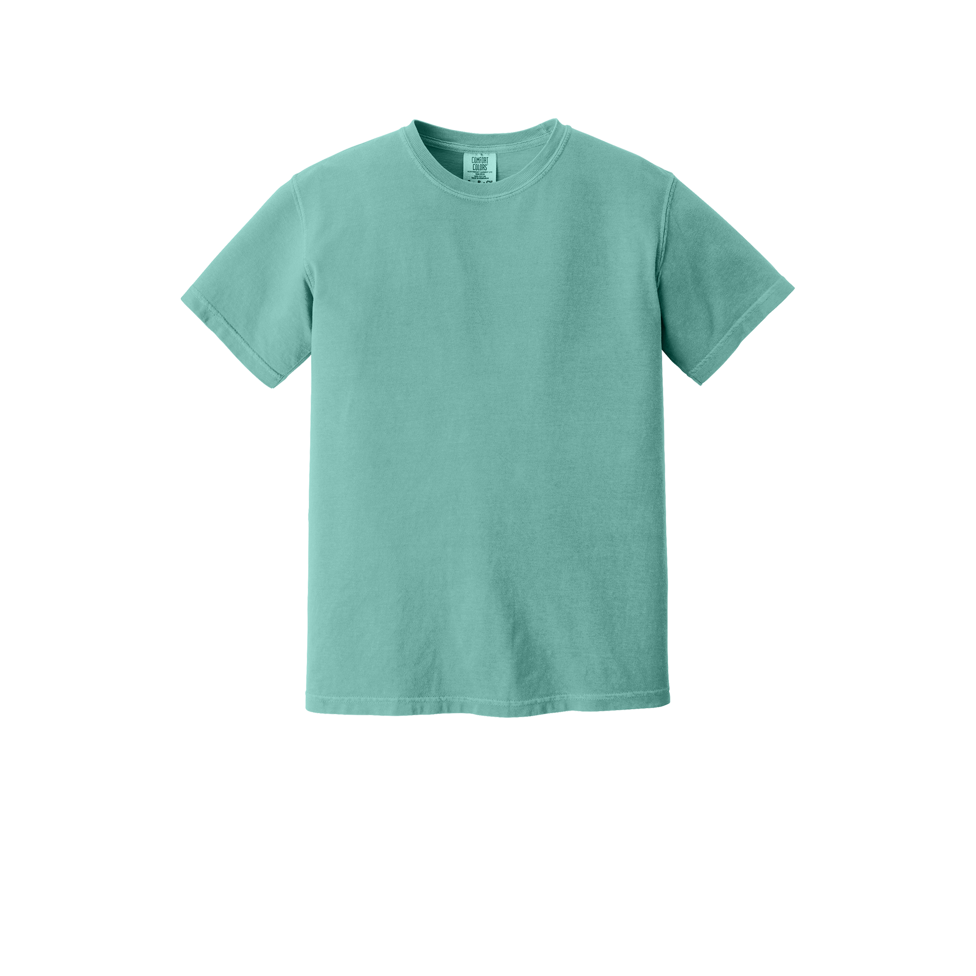 Custom Comfort Colors 1717 adult T-shirt in Sea Foam, front view