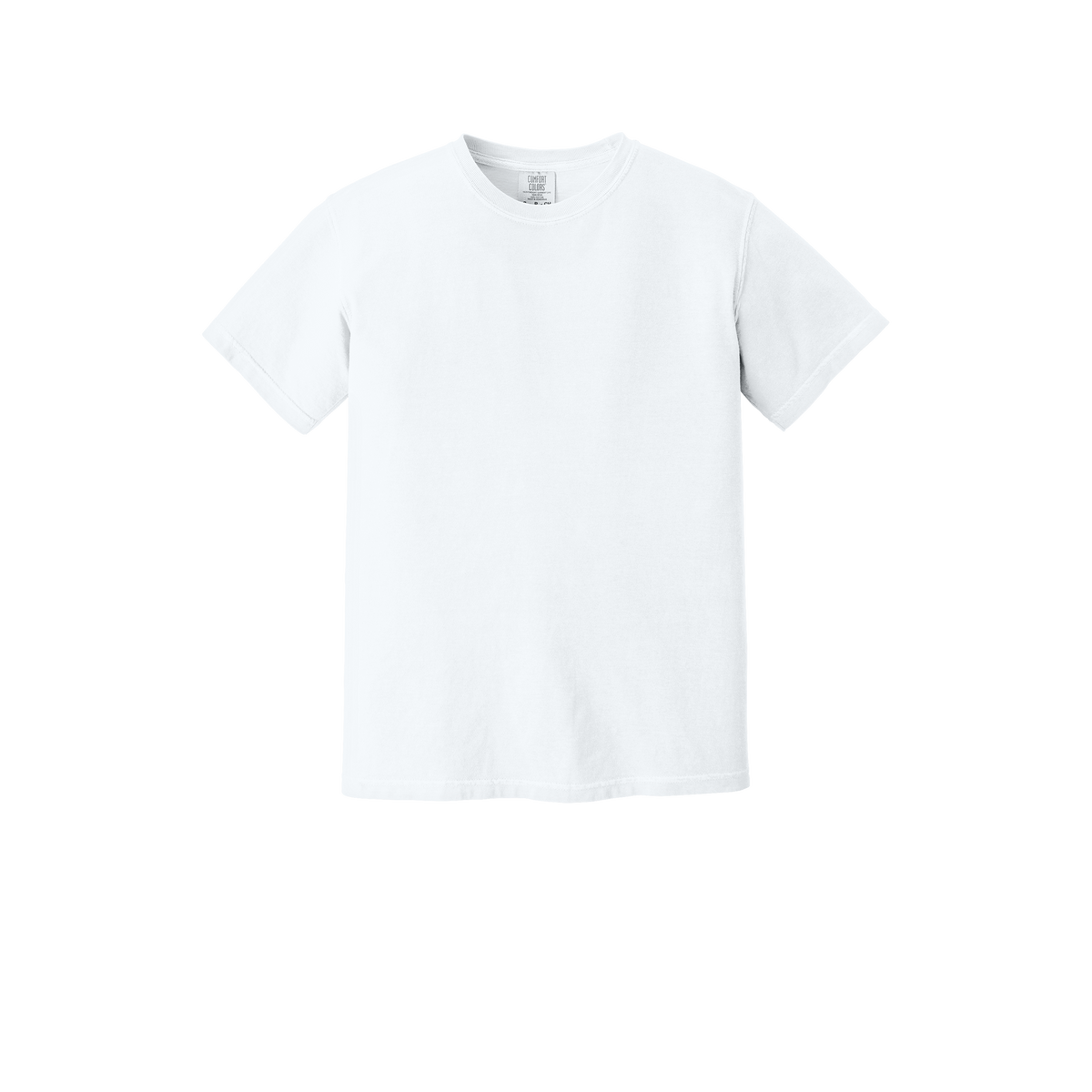 Custom Comfort Colors 1717 adult T-shirt in White, front view