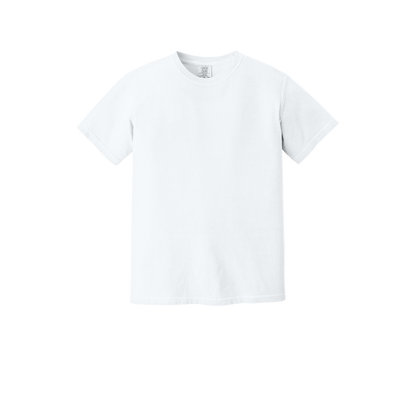 Custom Comfort Colors 1717 adult T-shirt in White, front view