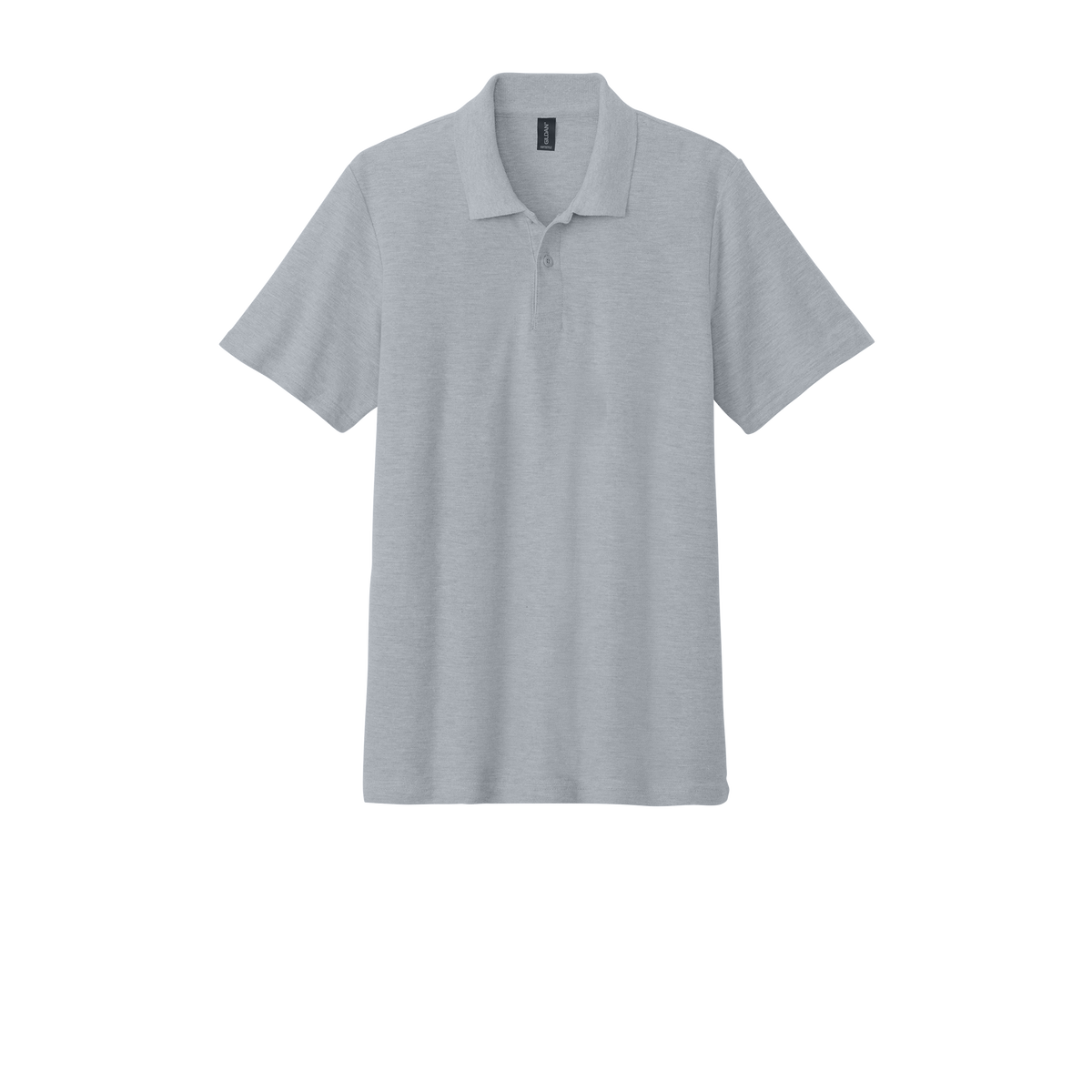 Custom Gildan adult Softstyle piqué polo in Sports Gray, front view