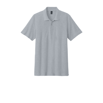 Custom Gildan adult Softstyle piqué polo in Sports Gray, front view