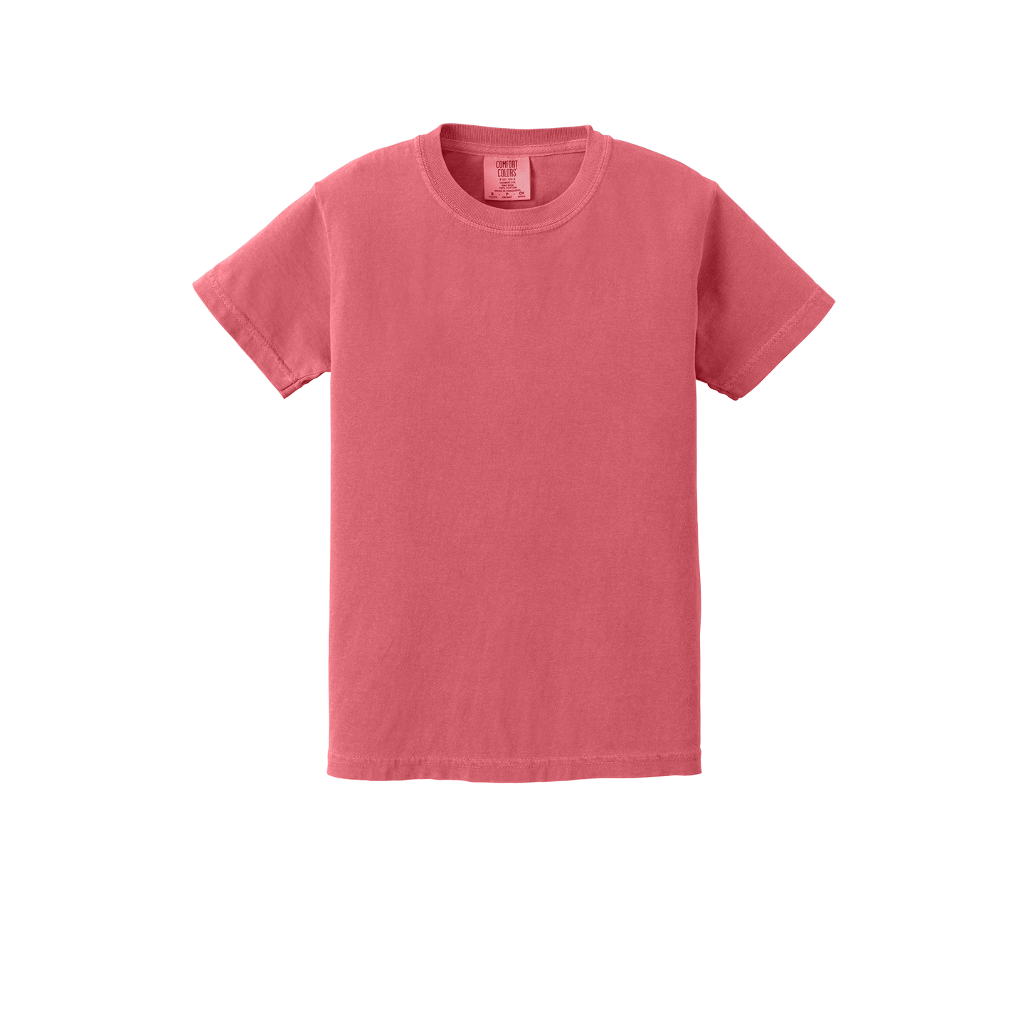 Custom Comfort Colors 9018 youth T-shirt in Watermellon, front view