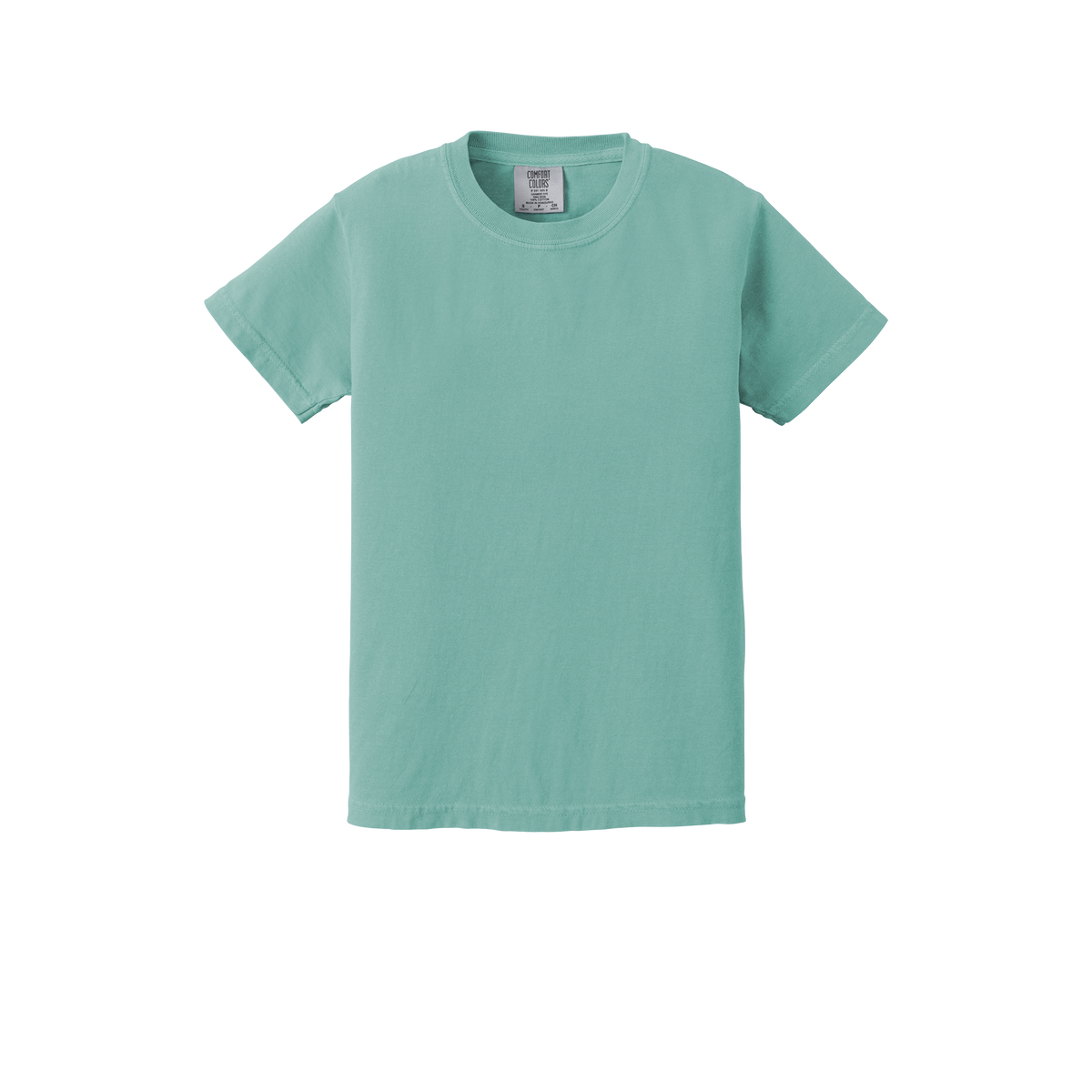 Custom Comfort Colors 9018 youth T-shirt in Sea Foam, front view