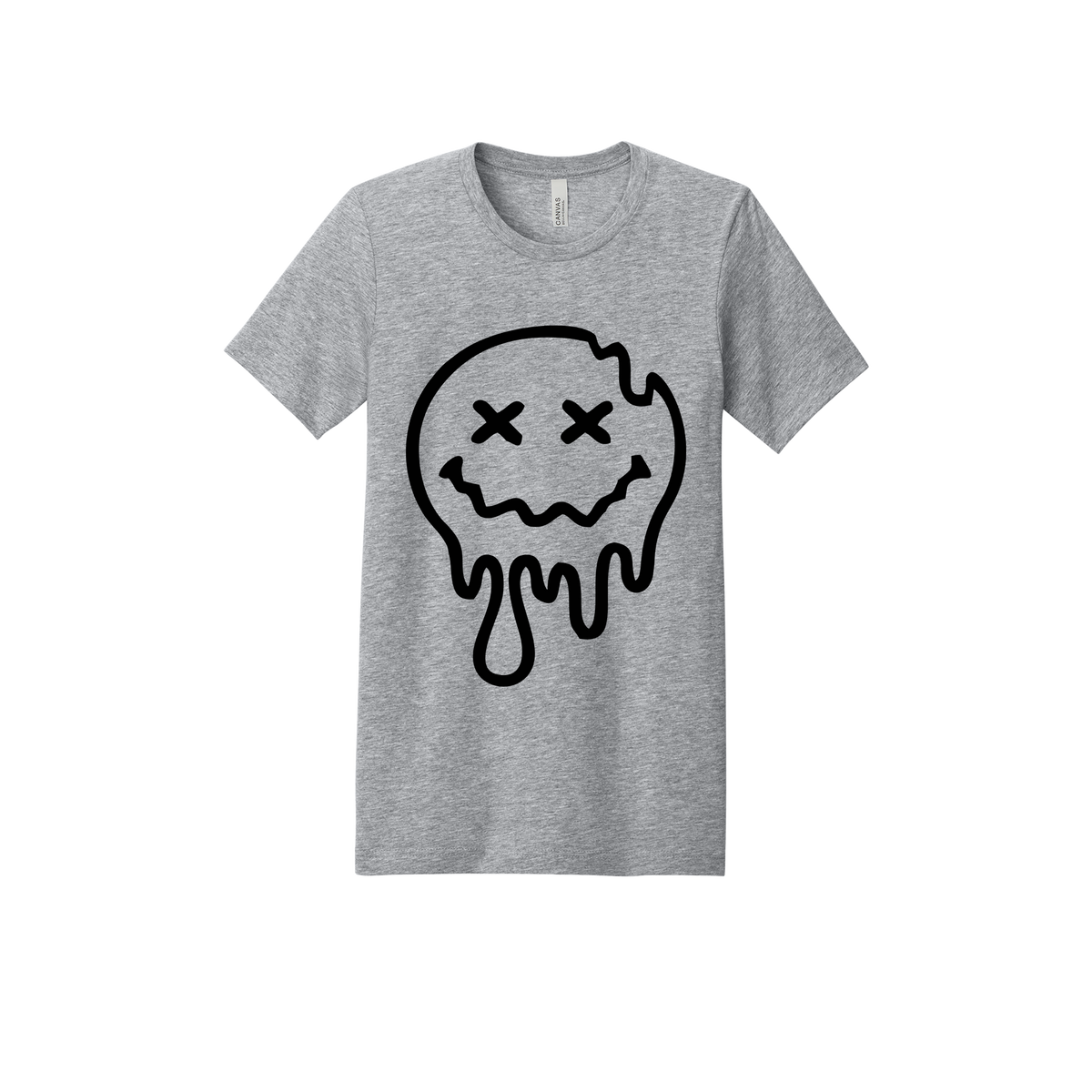 On My Last Nerve Front & Back design on a Heather Athletic Gray adult T-shirt, front view.