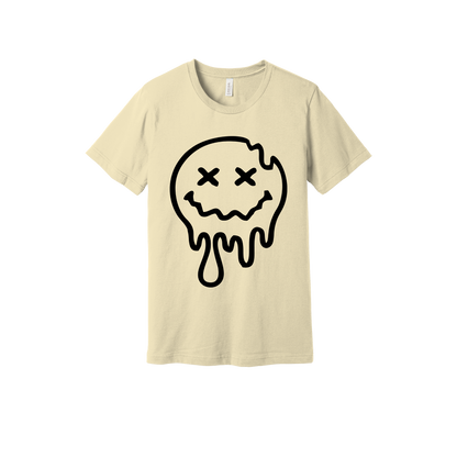 On My Last Nerve Front & Back design on a Natural adult T-shirt, front view.