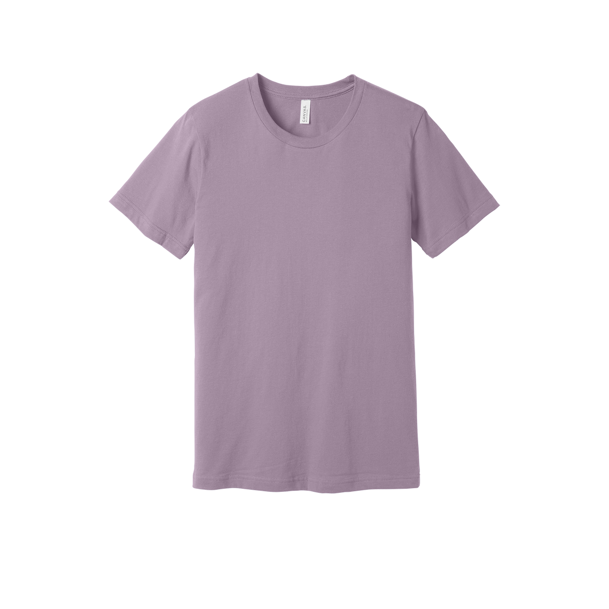 Bella + Canvas jersey T-shirt in Light Voilet, front view