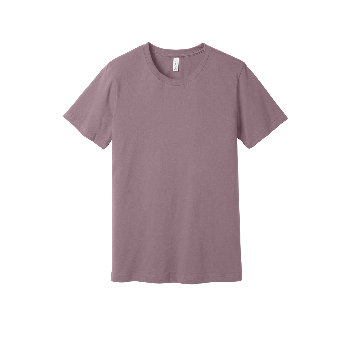 Custom adult Bella + Canvas jersey T-shirt in Orchid, front view