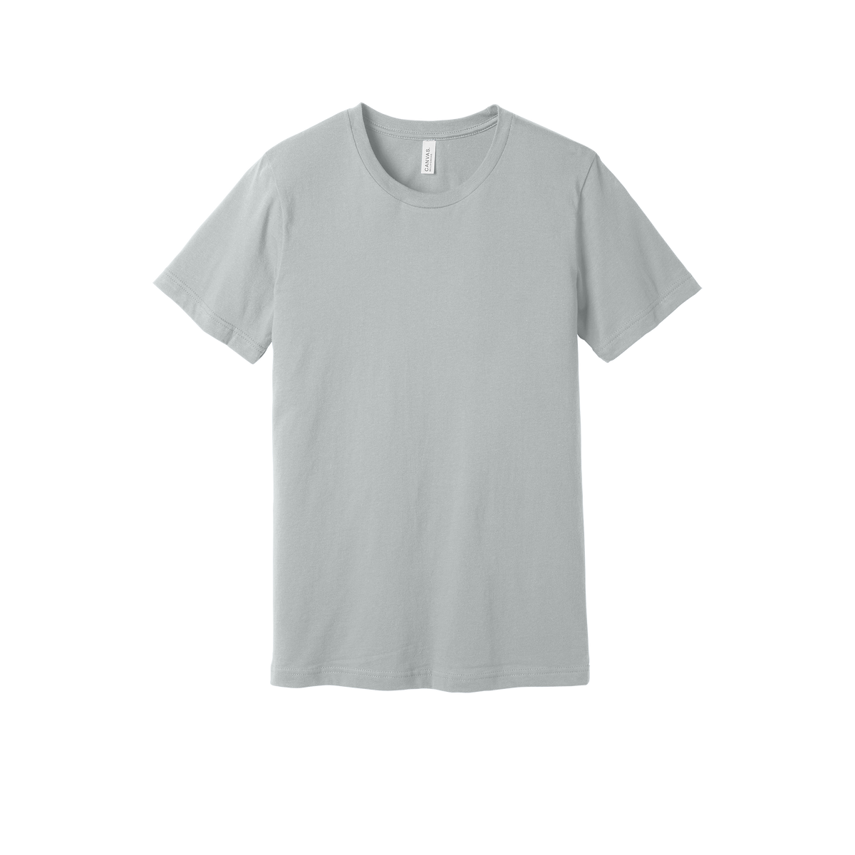 Bella + Canvas jersey T-shirt in Solid Athletic Grey, front view