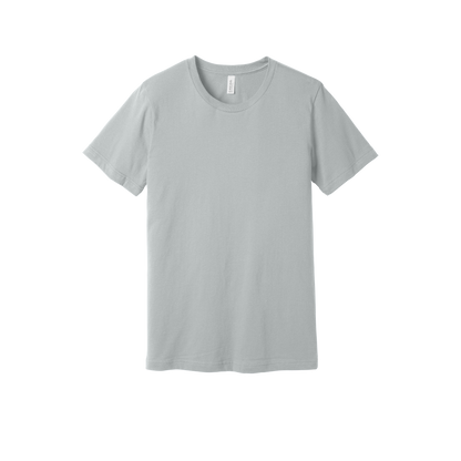 Bella + Canvas jersey T-shirt in Solid Athletic Grey, front view