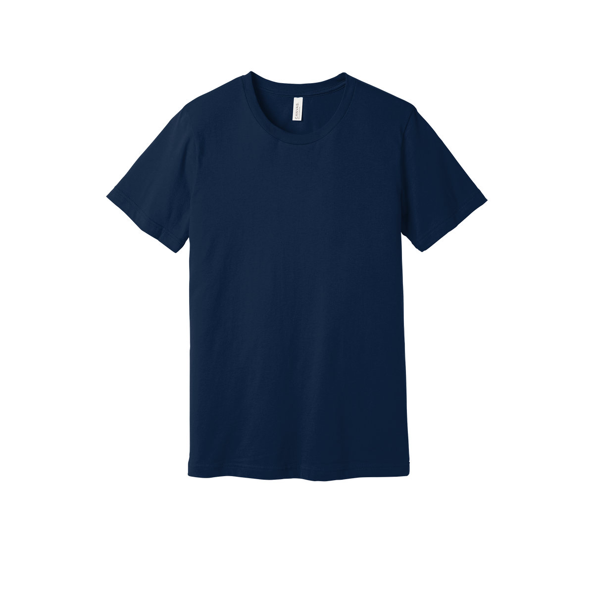 Bella + Canvas jersey T-shirt in Navy, front view