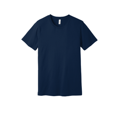 Bella + Canvas jersey T-shirt in Navy, front view