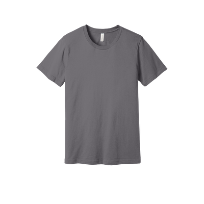 Bella + Canvas jersey T-shirt in Storm, front view