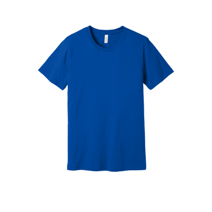 Bella + Canvas jersey T-shirt in Royal Blue, front view