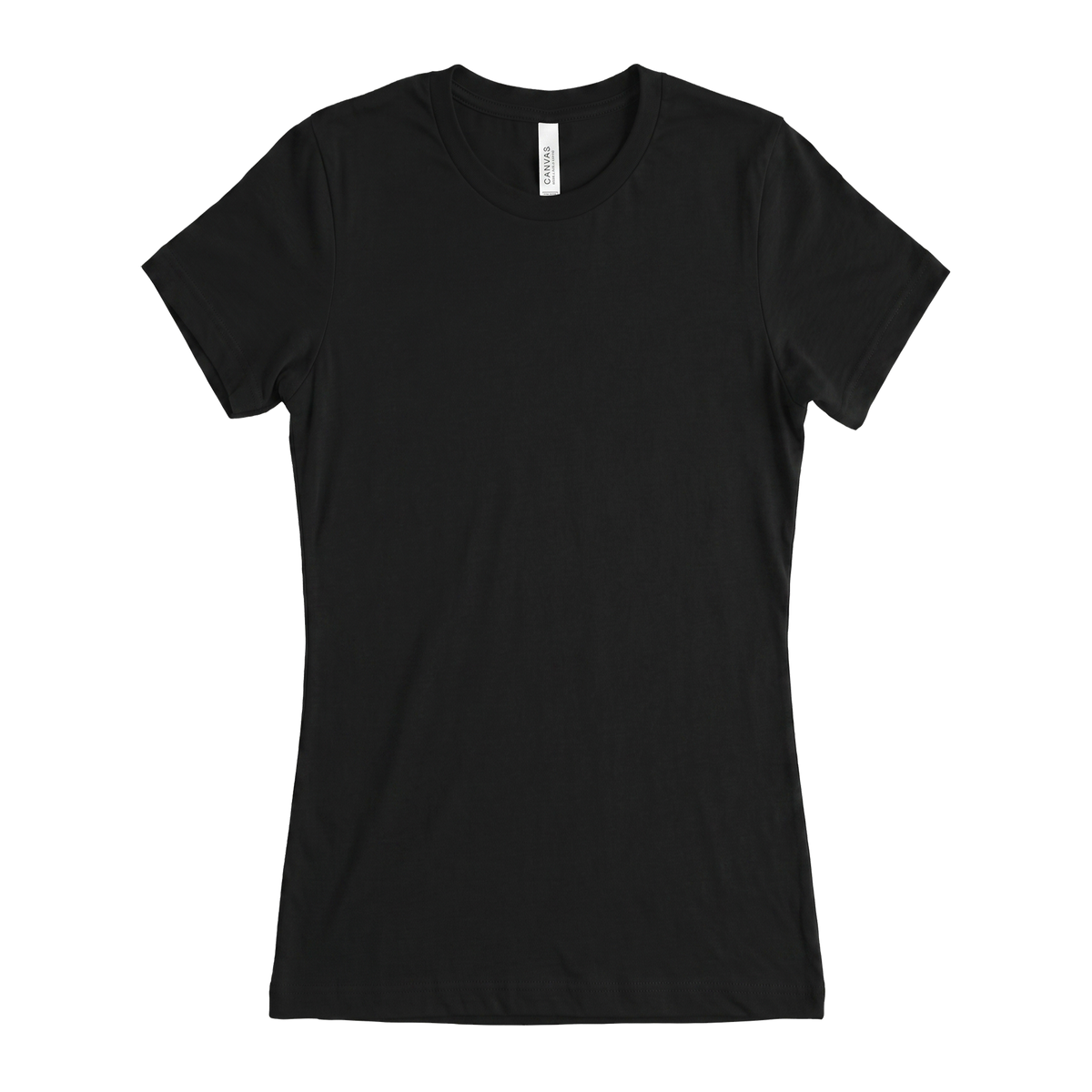 Custom adult Bella + Canvas jersey T-shirt in Black
