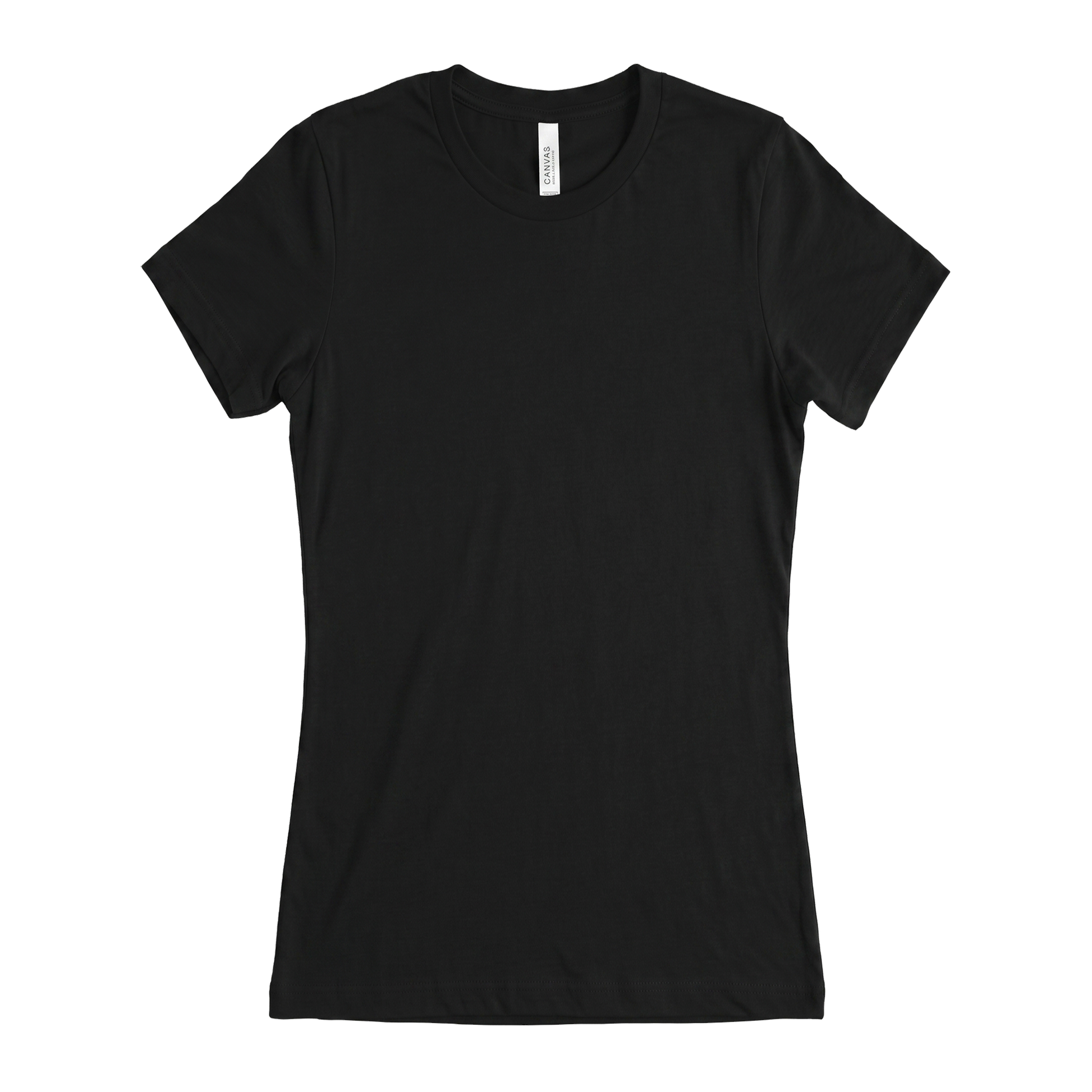 Custom adult Bella + Canvas jersey T-shirt in Black