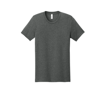 Custom adult Bella + Canvas heathered T-shirt in Heather Deep, front view