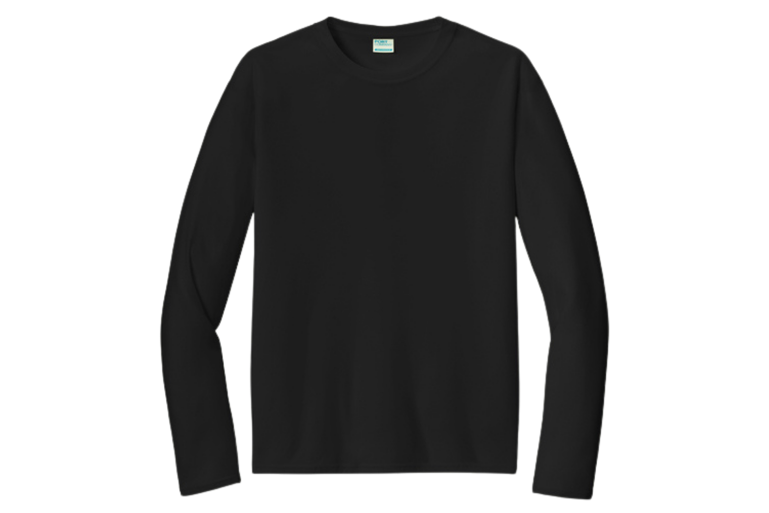 Port & Company performance long-sleeve shirt in Black