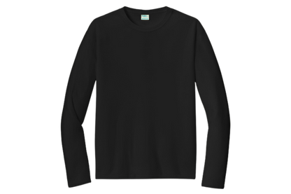 Port & Company performance long-sleeve shirt in Black