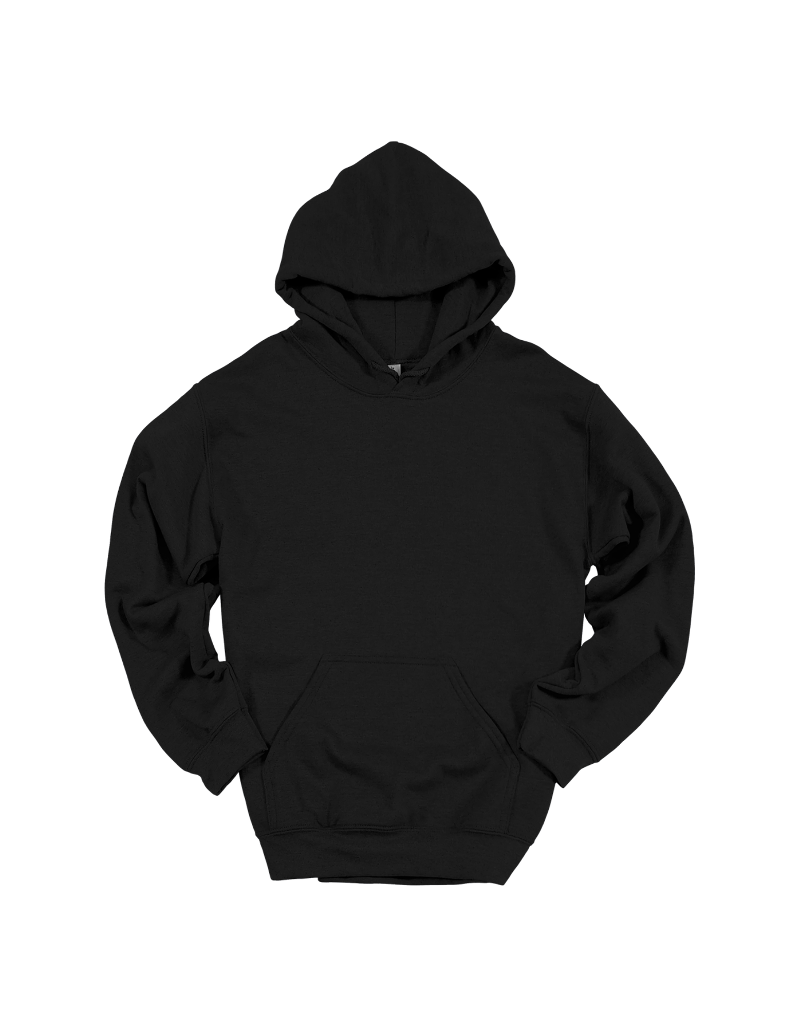 Custom youth Gildan hoodie in Black