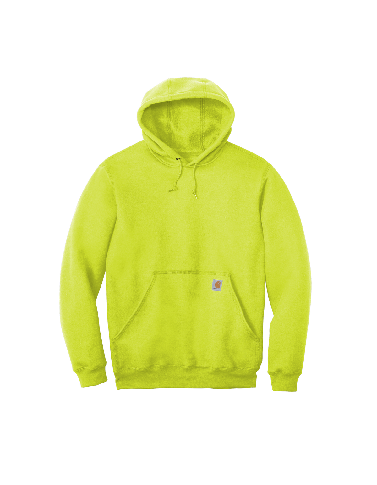 Custom Carhartt midweight hoodie in Brite Lime