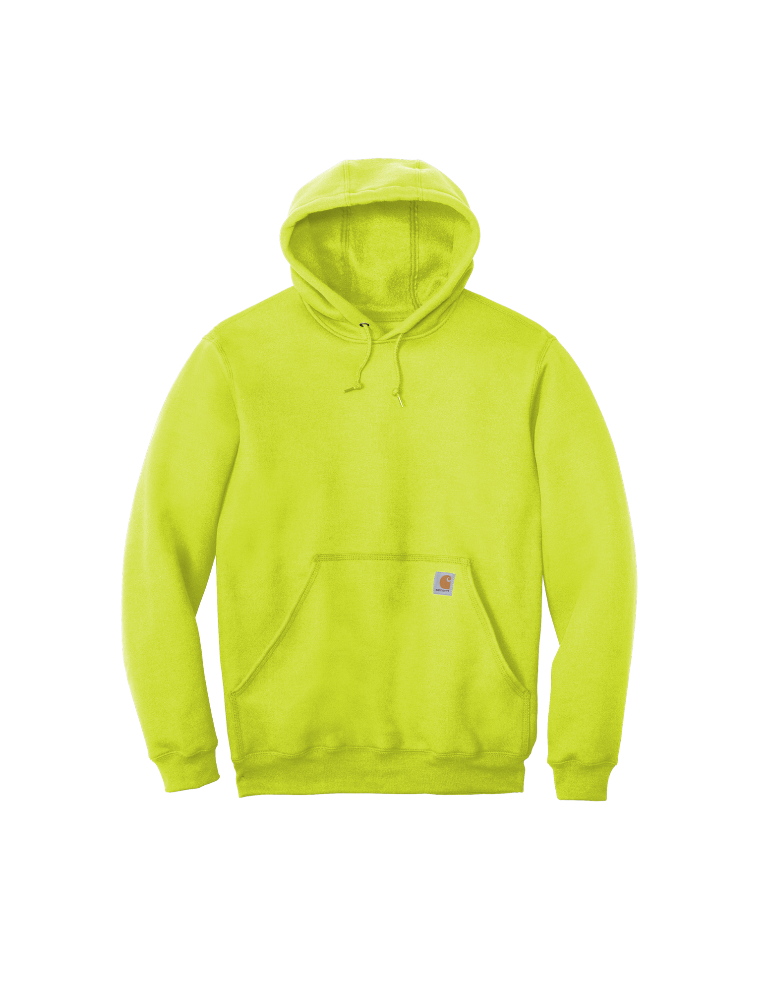 Custom Carhartt midweight hoodie in Brite Lime