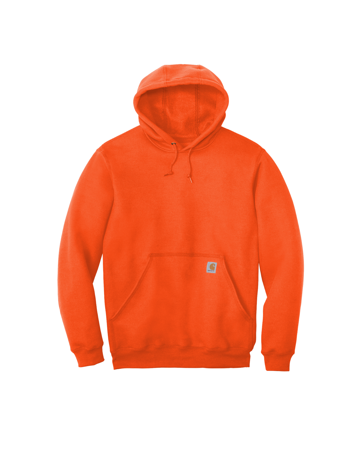 Custom Carhartt midweight hoodie in Brite Orange