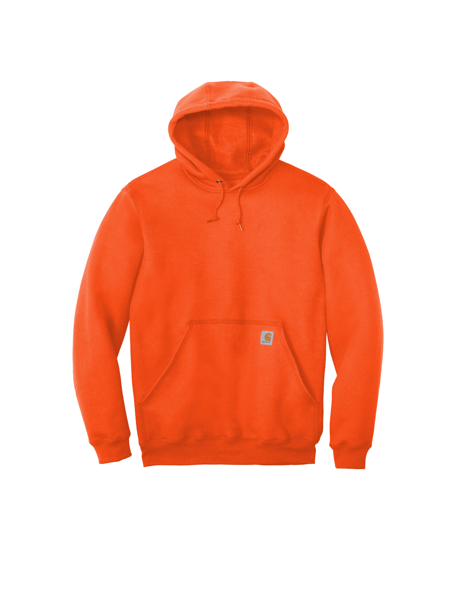 Custom Carhartt midweight hoodie in Brite Orange