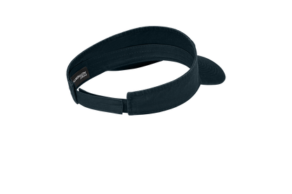 Custom Port Authority fashion visor in Navy, back view