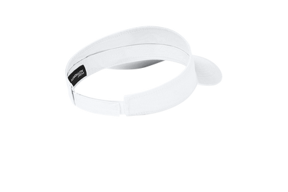 Custom Port Authority fashion visor in White, back view