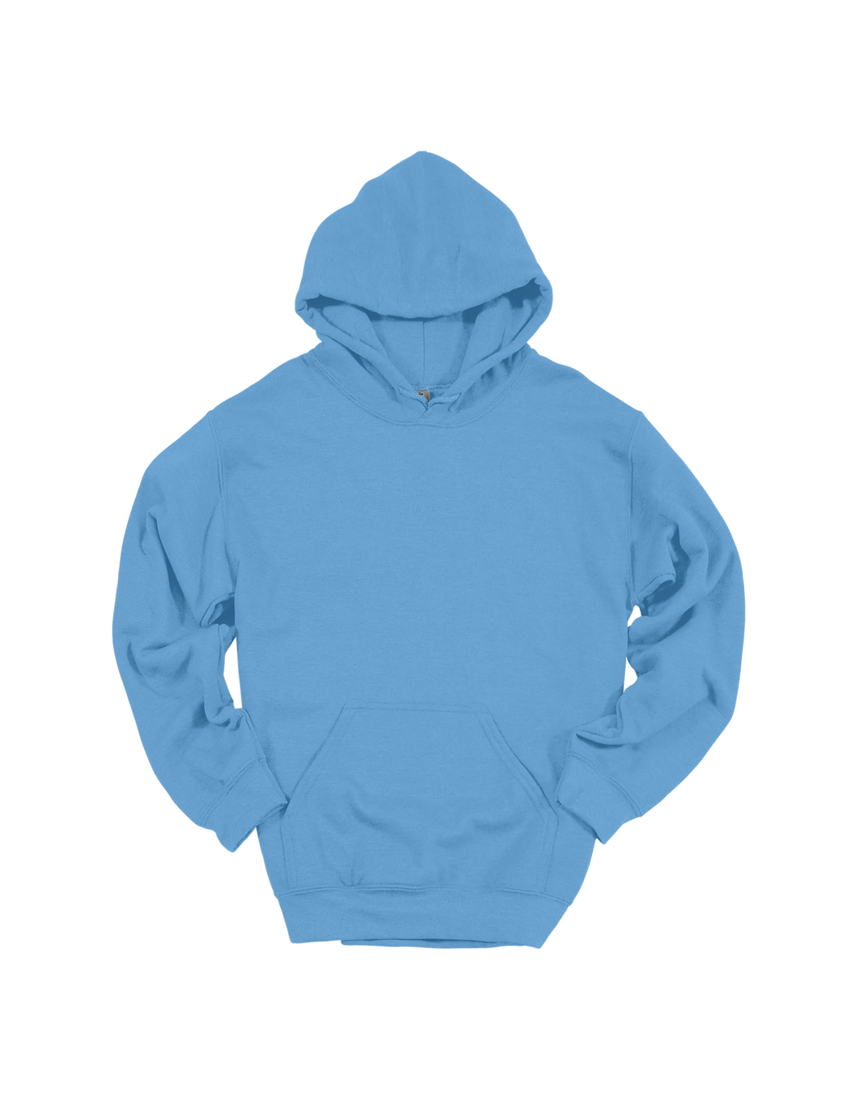 Custom adult Gildan hoodie in Carolina Blue