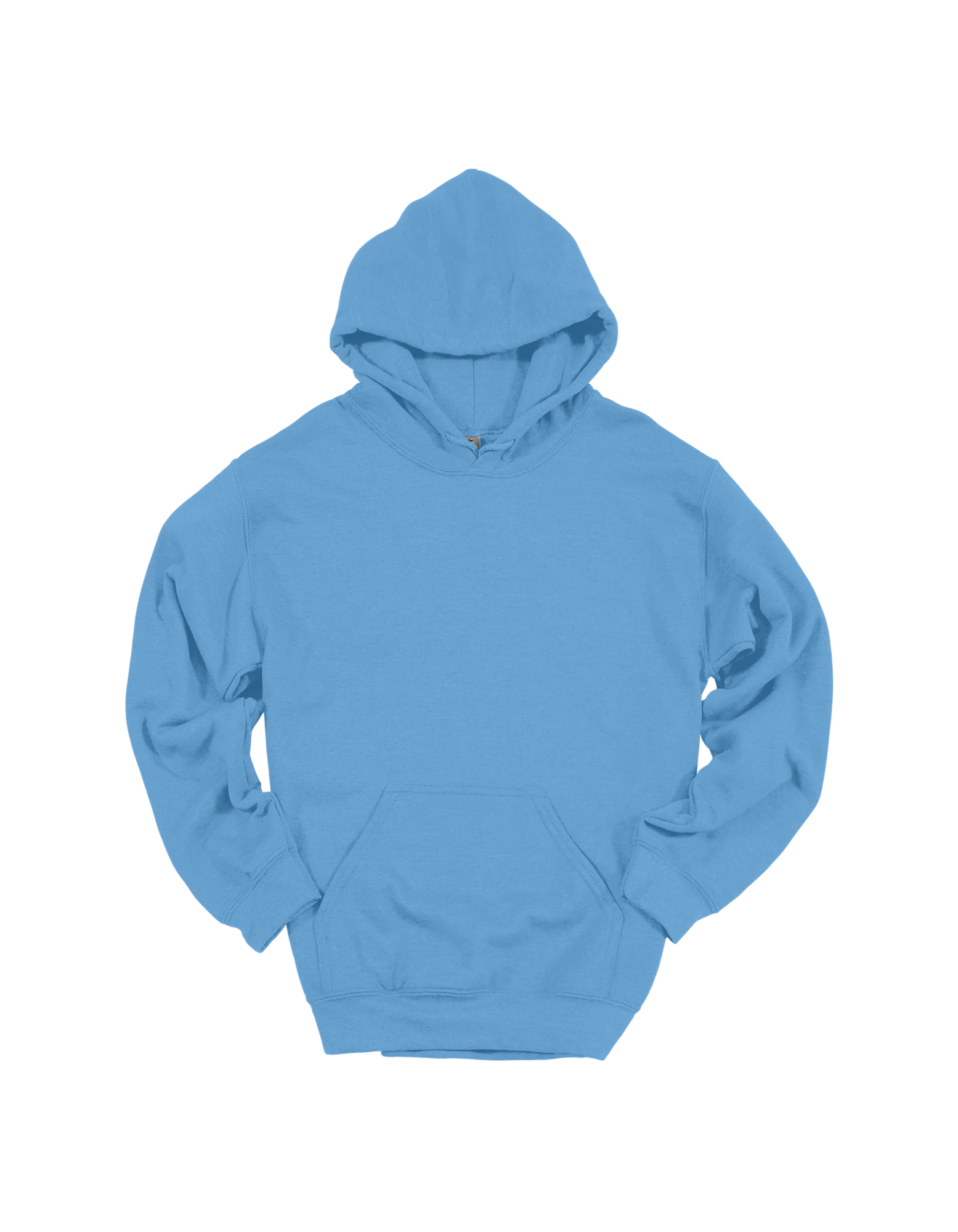 Custom adult Gildan hoodie in Carolina Blue