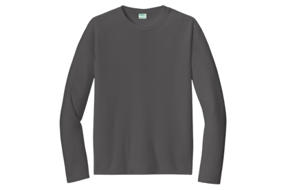 Port & Company performance long-sleeve shirt in Charcoal