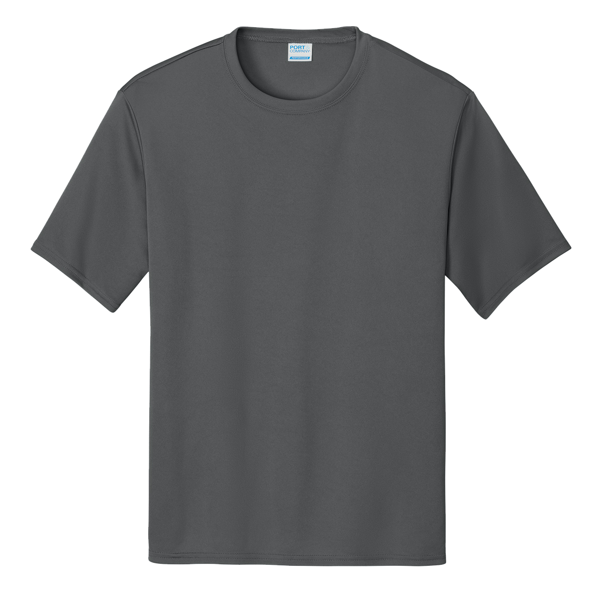Port & Company performance T-shirt in Charcoal