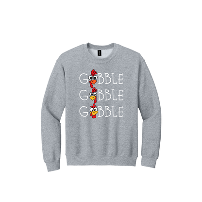 Adult 18000 SportGrey Gobble Gobble artwork - front view.