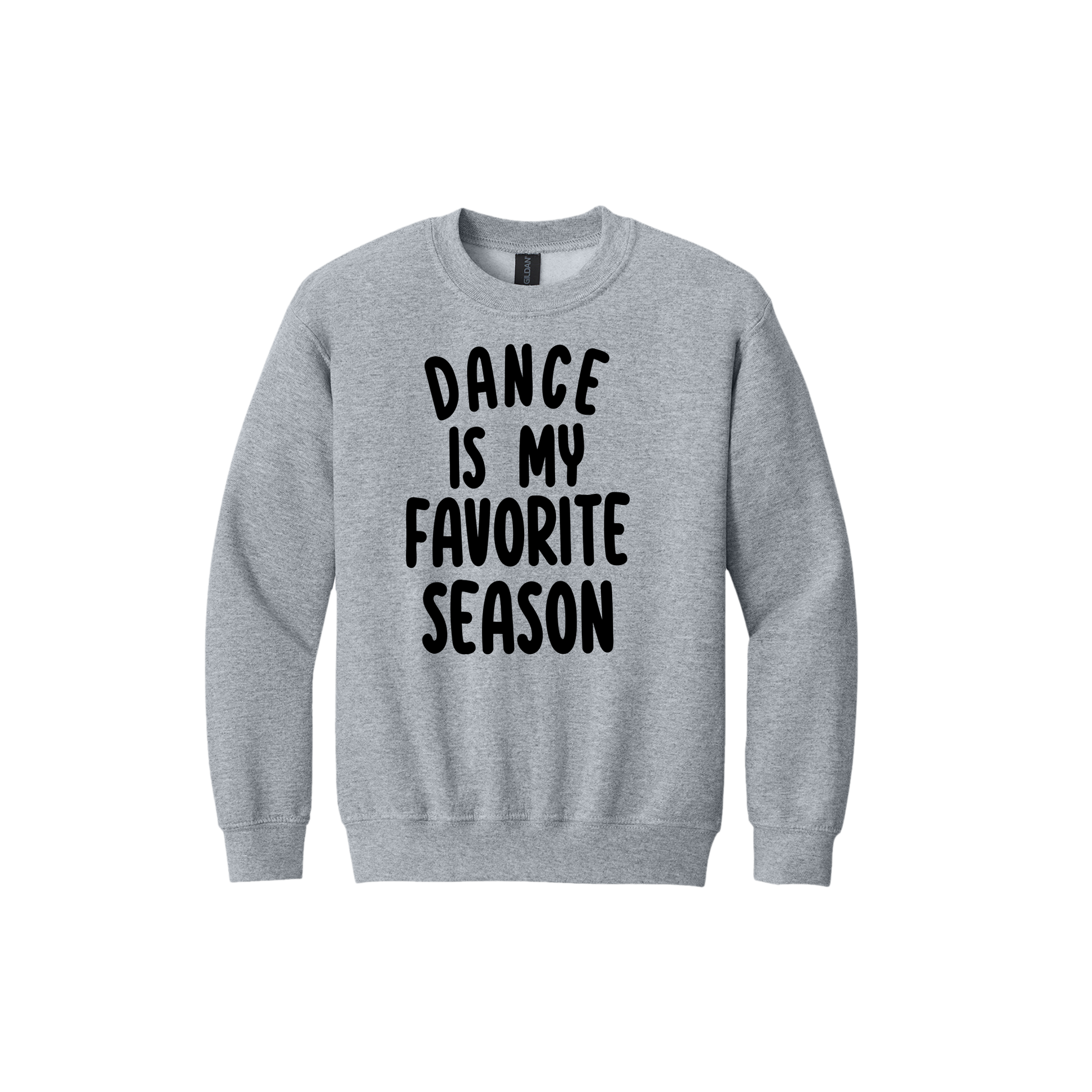 Youth 18000B SportGrey Dance Is My Favorite Season artwork - front view.